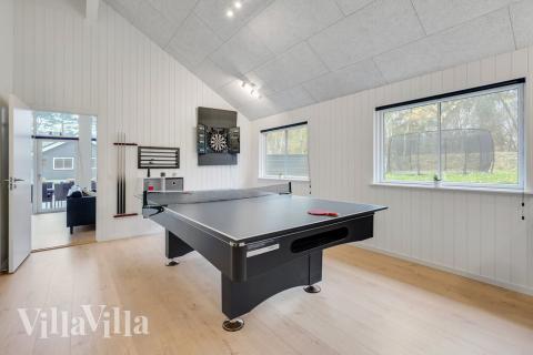 Luksushus nr. 513 til 16 personer tilbyr et stort aktivitetsrom med bl.a. biljard og dart