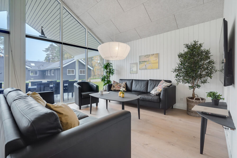 Sofakroken i luksushus nr. 513 i Lolland/Falster/Møn.