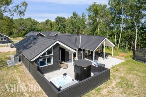 Dette lekre huset med svømmebasseng, nr. 515, med plass til 14 personer, ligger i Lolland/Falster/Møn