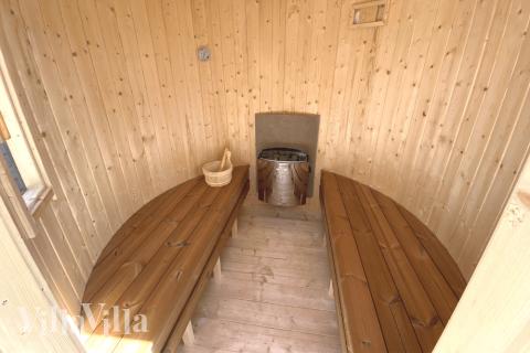 Nyt varmen i badstuen i luksushus nr. 515 til 14 personer