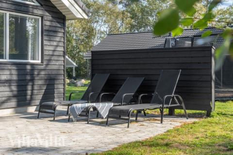 Stor terrasse i luksushus nr. 517 i Lolland/Falster/Møn.