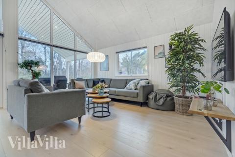 Sofakroken i luksushus nr. 507 i Lolland/Falster/Møn.