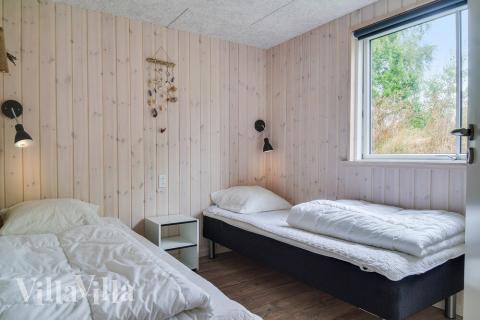 Et av de 7 soverommene i luksushus nr. 506 i Lolland/Falster/Møn.