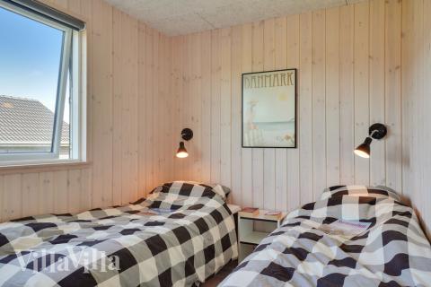 Et av de 10 soverommene i luksushus nr. 497 i Sydjylland.