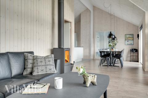 Sofakroken i luksushus nr. 522 i Lolland/Falster/Møn.