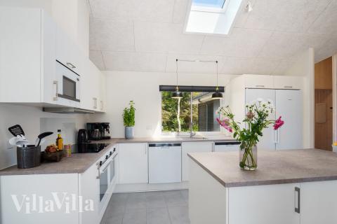 Kjøkkenet i luksushus nr. 498 er godt innrettet.