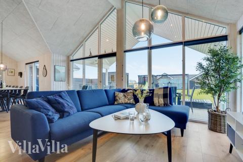 Sofakroken i luksushus nr. 521 i Sydjylland.