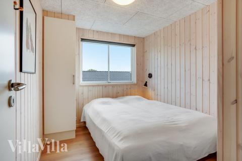 Et av de 10 soverommene i luksushus nr. 496 i Sydjylland.