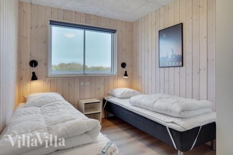 Et av de 8 soverommene i luksushus nr. 508 i Sydjylland.