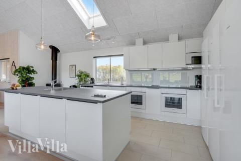 Kjøkkenet i luksushus nr. 499 er godt innrettet.