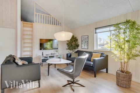 Sofakroken i luksushus nr. 499 i Sydjylland.