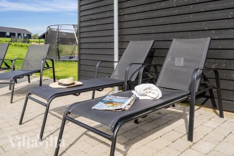 Stor terrasse i luksushus nr. 499 i Sydjylland.