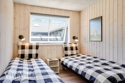 Et av de 12 soverommene i luksushus nr. 531 i Sydjylland.