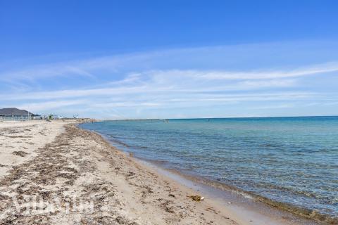 Den flotte stranden nær luksushus nr. 531 ved Sydjylland.