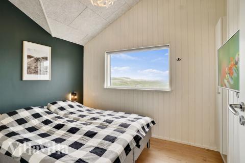 Et av de 5 soverommene i luksushus nr. 514 i Nordjylland.