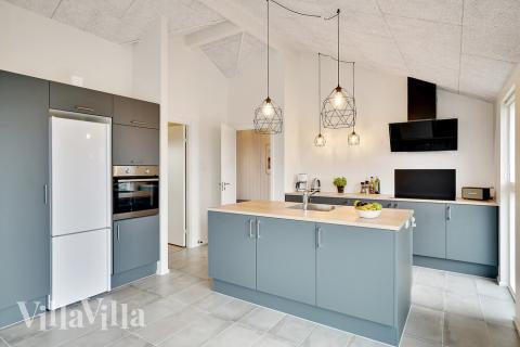 Kjøkkenet i luksushus nr. 514 er godt innrettet.