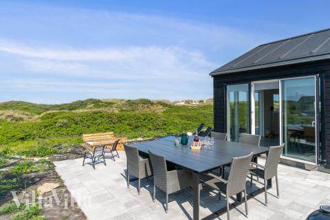 Stor terrasse i luksushus nr. 514 i Nordjylland.