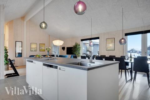 På luksushusets kjøkken finner dere alt dere trenger for å lage mat til 20 personer.