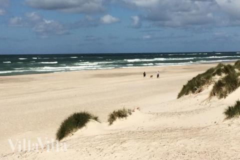 Den flotte stranden nær luksushus nr. 518 ved Vestjylland.