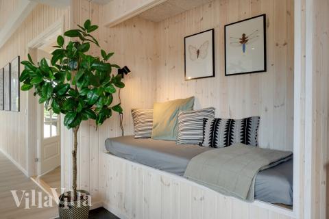 Kjøkkenet i luksushus nr. 518 i Vestjylland er godt innrettet.