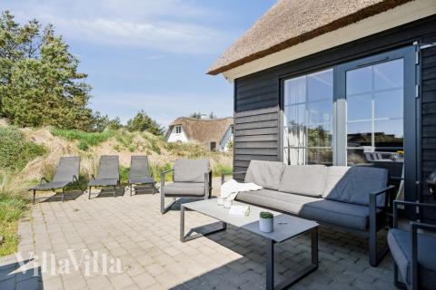 Stor terrasse i luksushus nr. 518 i Vestjylland.