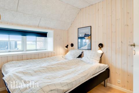Et av de 10 soverommene i luksushus nr. 528 i Vestjylland.