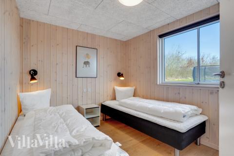 Et av de 7 soverommene i luksushus nr. 488 i Sydjylland.