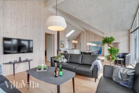 Sofakroken i luksushus nr. 488 i Sydjylland.