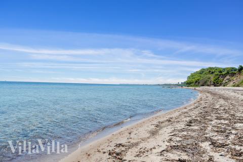 Stranden nær luksushus nr. 520.