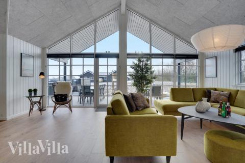 Sofakroken i luksushus nr. 520 i Sydjylland.