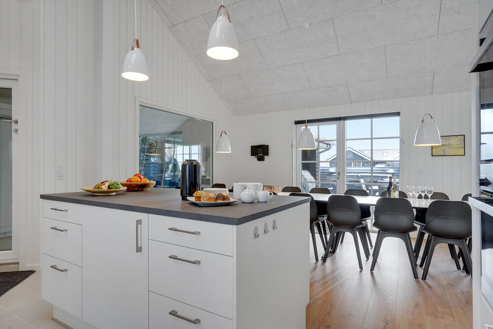 Kjøkkenet i luksushus nr. 520 er godt innrettet.