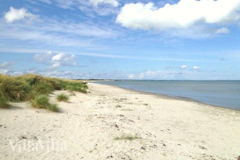 Den flotte stranden nær luksushus nr. 523 ved Nordjylland.