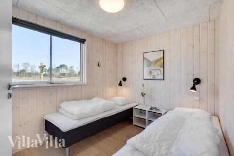 Et av de 7 soverommene i luksushus nr. 523 i Nordjylland.