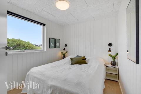 Et av de 7 soverommene i luksushus nr. 541 i Vestjylland.