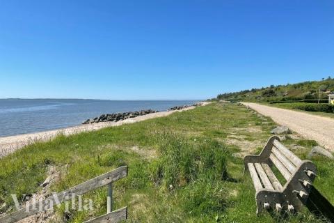 Den flotte stranden nær luksushus nr. 546 ved Limfjorden.