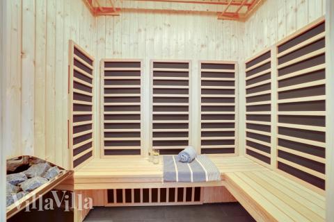 Nyt varmen i badstuen i luksushus nr. 546 til 30 personer