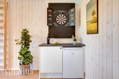 Konkurrer i feriehusets aktivitetsrom når dere besøker luksushus nr. 544 i Østjylland.