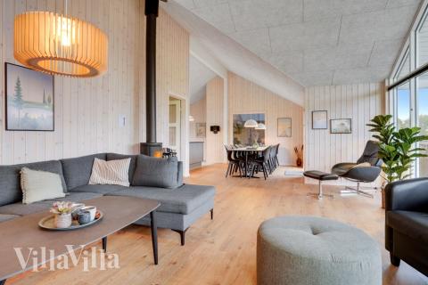 Sofakroken i luksushus nr. 544 i Østjylland.