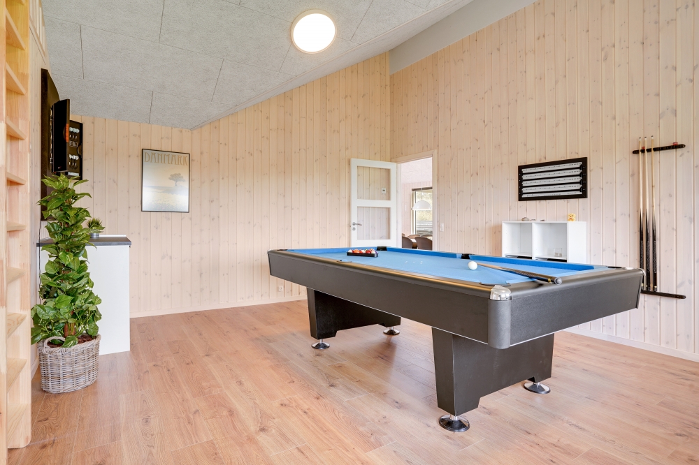 I tillegg til alle aktivitetsmulighetene i husets bassengavdeling, kan du også spille biljard, bordtennis og dart i luksushus nr. 544