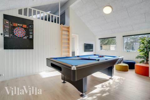 Luksushus nr. 540 til 14 personer tilbyr et stort aktivitetsrom med bl.a. biljard og dart