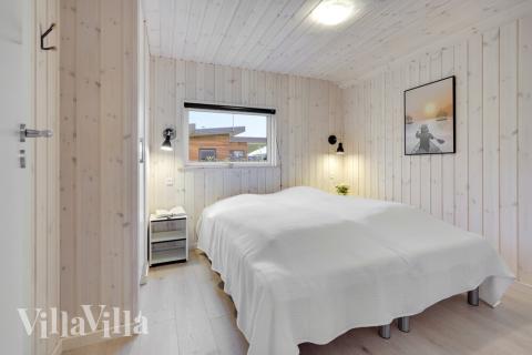 Et av de 5 soverommene i luksushus nr. 550 i Lolland/Falster/Møn.