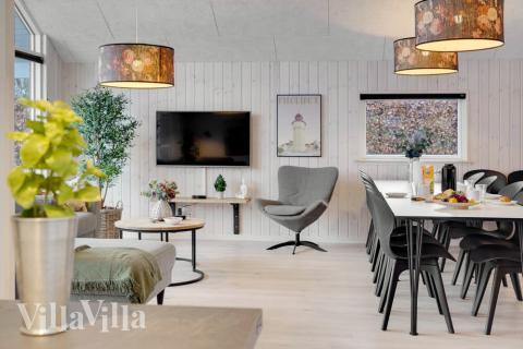 Oppholdsrom med plass til 14 i luksushus nr. 550.