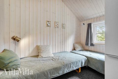 Et av de 6 soverommene i luksushus nr. 570 i Vestjylland.