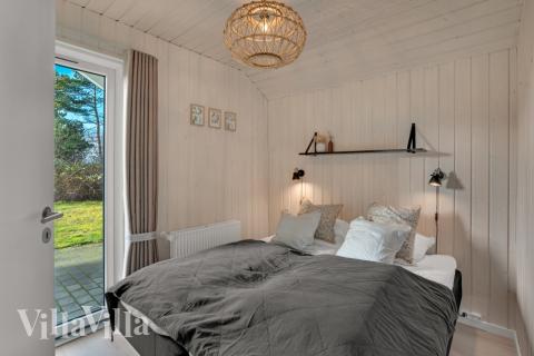 Et av de 8 soverommene i luksushus nr. 571 i Sydjylland.