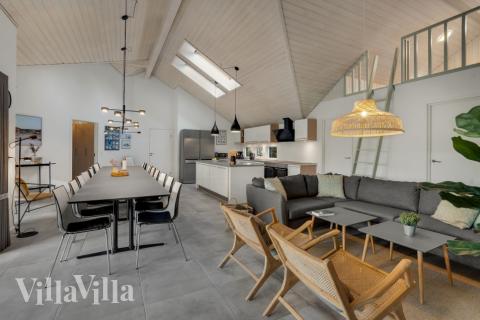 Sofakroken i luksushus nr. 571 i Sydjylland.