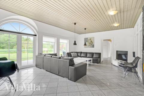 Sofakroken i luksushus nr. 573 i Vestjylland.