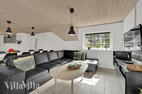 Sofakroken i luksushus nr. 574 i Vestjylland.