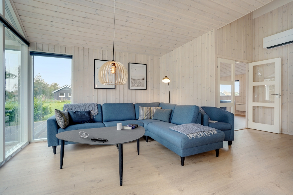 Sofakroken i luksushus nr. 578 i Lolland/Falster/Møn.