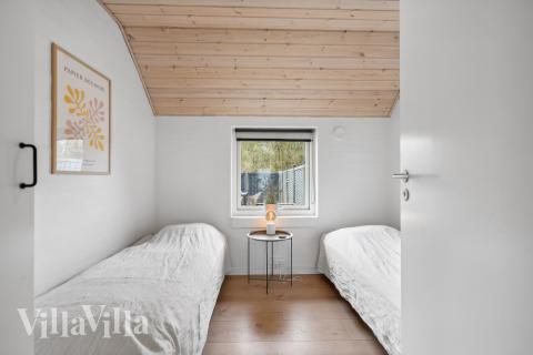 Et av de 6 soverommene i luksushus nr. 557 i Vestjylland.