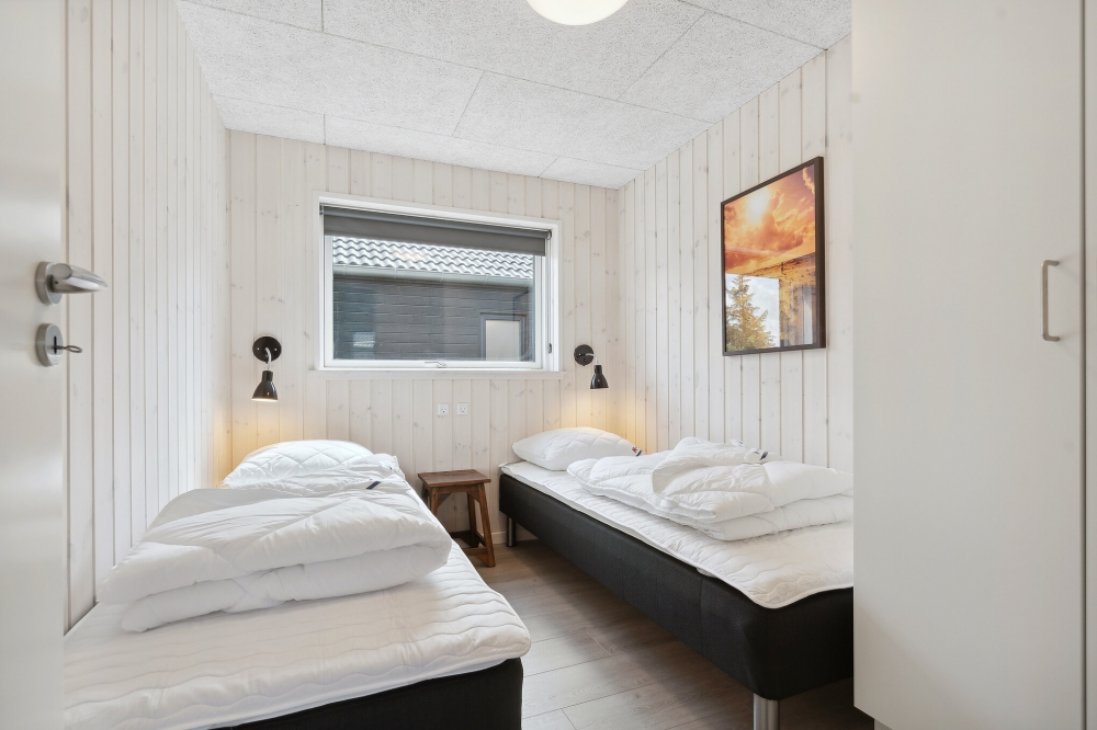 Et av de 7 soverommene i luksushus nr. 601 i Sydjylland.